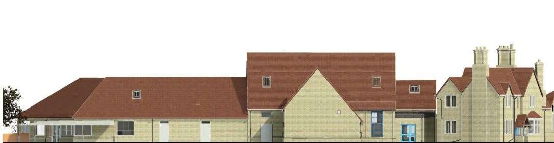 There is to be a small extension to the school hall.