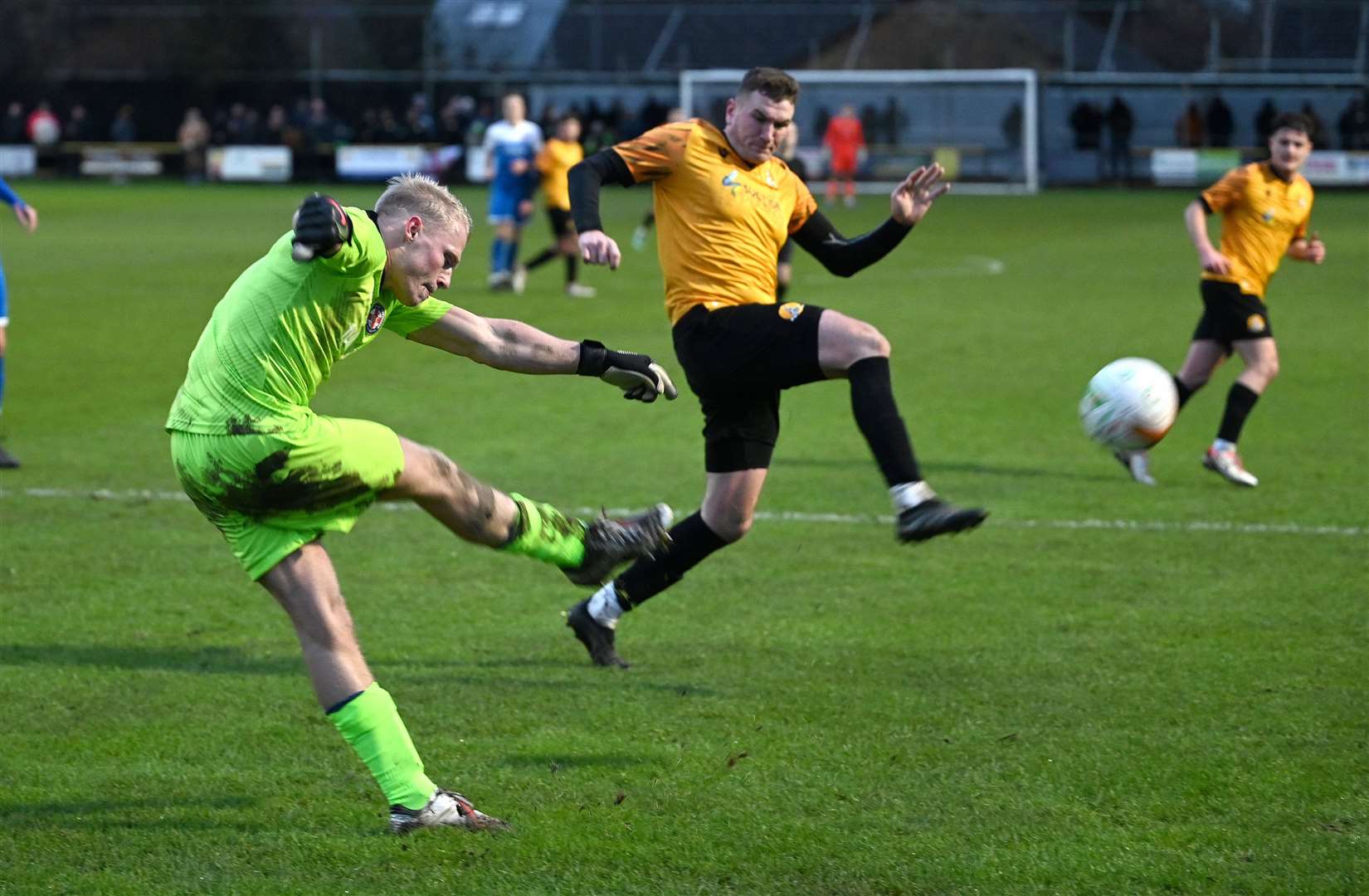March Town United v Takeley in the Third Round of the FA Vase.