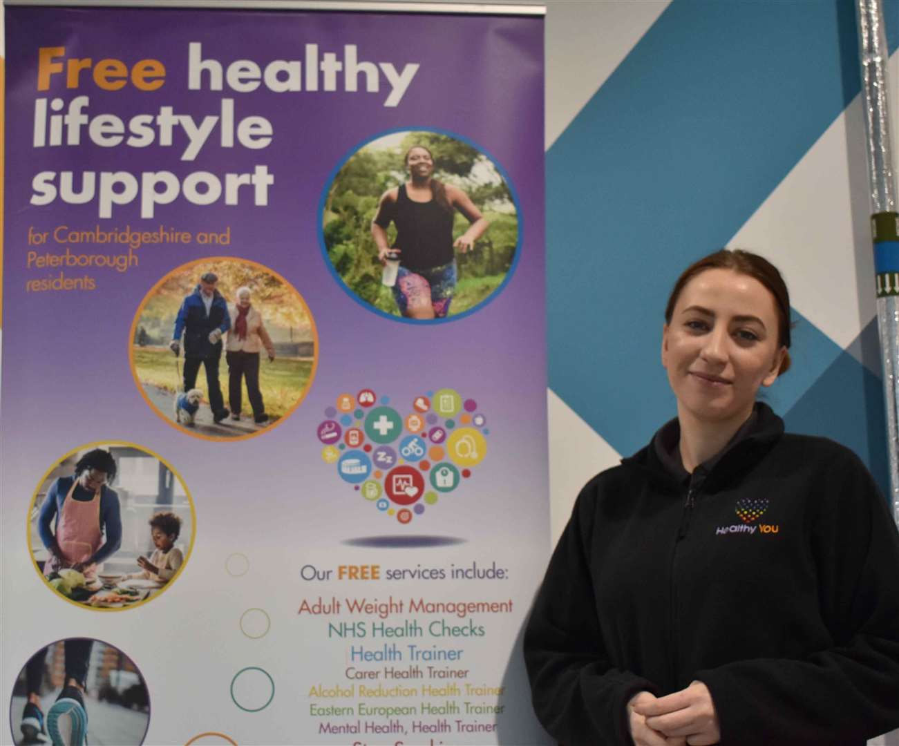 oksana Oles from Healthy You gave wellbeing advice at this event