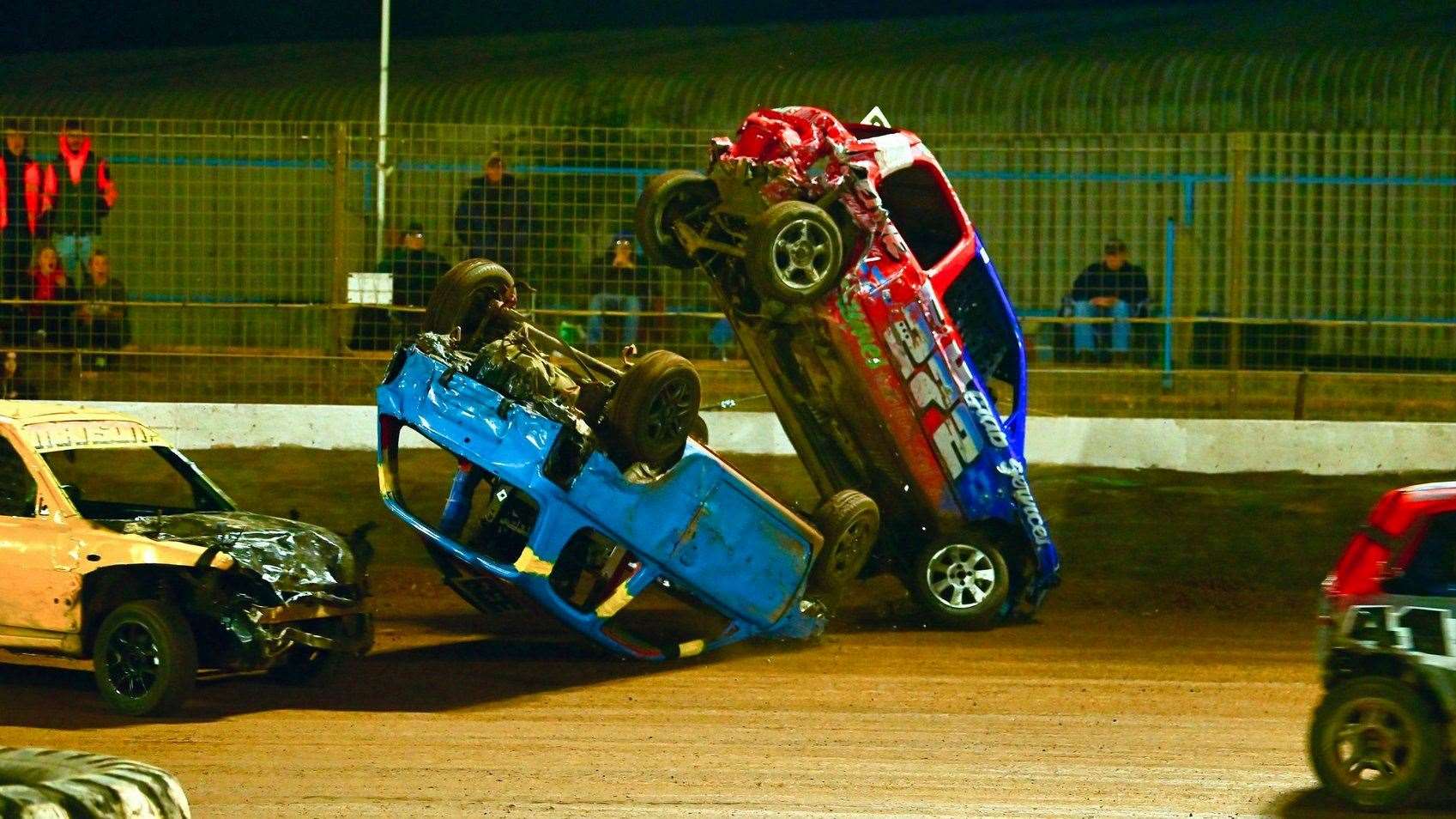 Riley Crowson was involved in this spectacular incident with Jack Garrod. Picture: Jim Harrod
