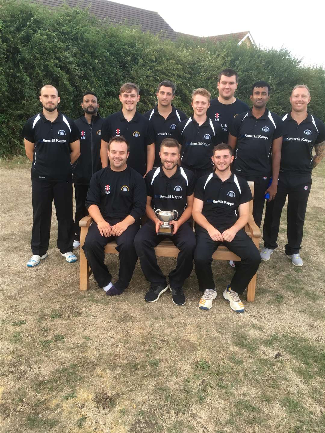 Left to right (back row)Callum Young, Shardul Brahmbhatt, Will Curtis, Jacob Gray, Curtis Oldroyd, Sam Mason,Saranga Rajaguru, Rob Moden.(Front Row) Ben Pyle, Brandon Phillips (Captain), Adam Conyard. (3412920)