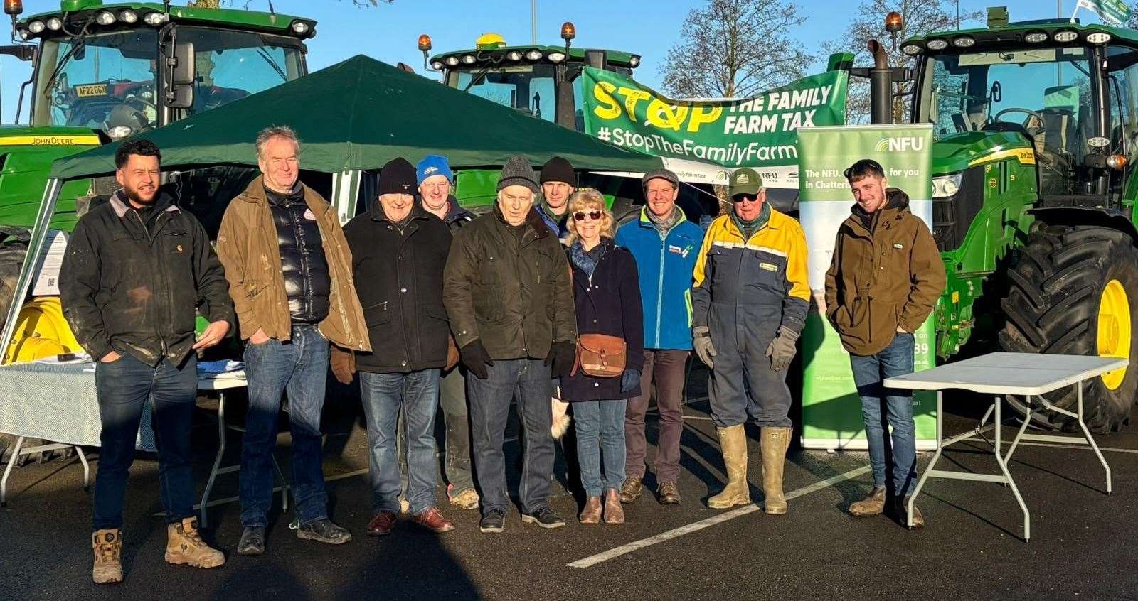 NFU Cambridgeshire members supporting the Day of Unity in March