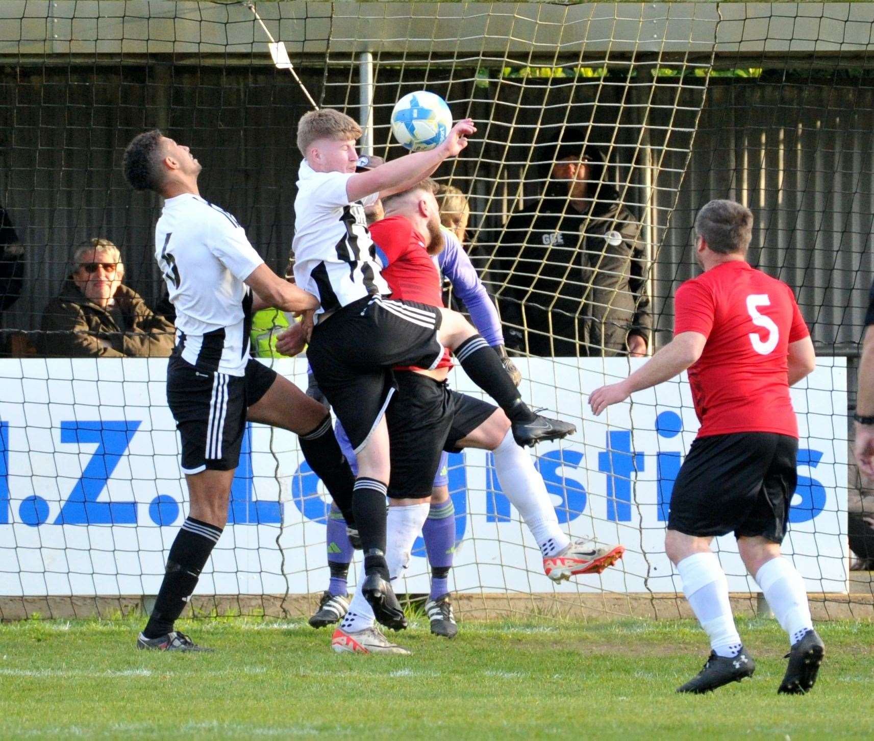 Action from the Spalding Inter-Services Cup final between Long Sutton and Tydd. Photo: Chris Lowndes