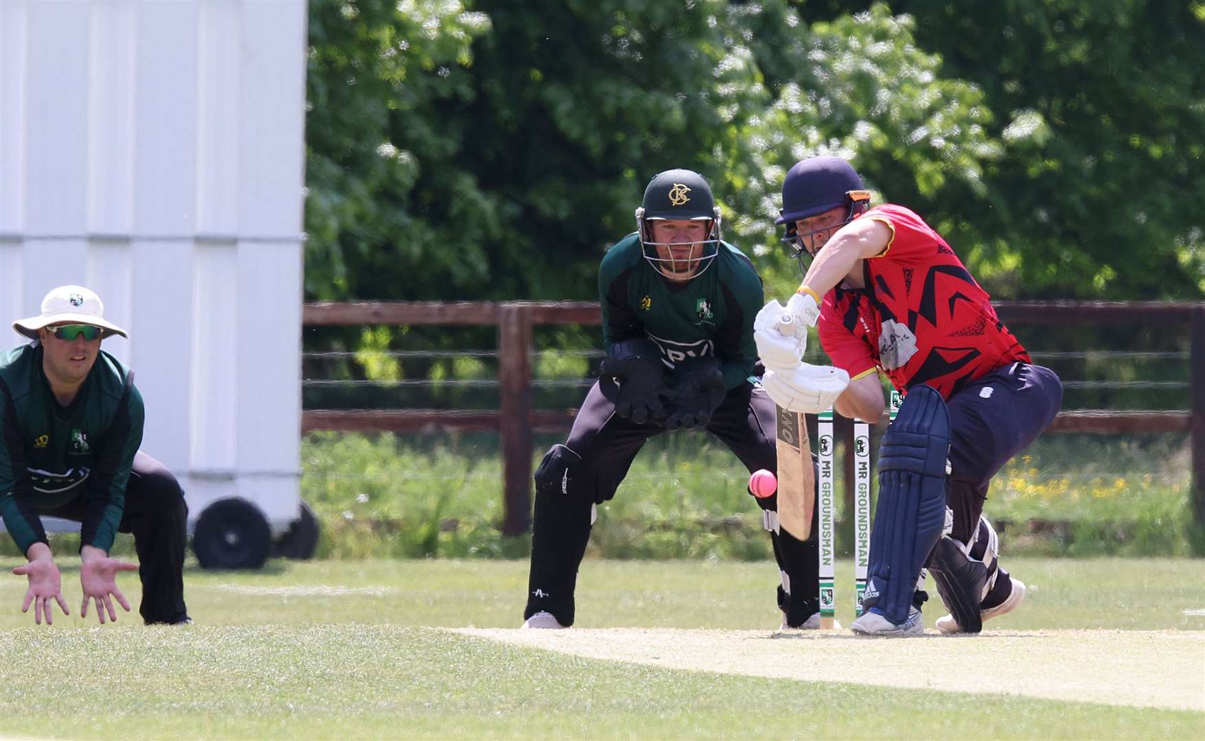 James Williams in batting action. Picture: Richard Marsham