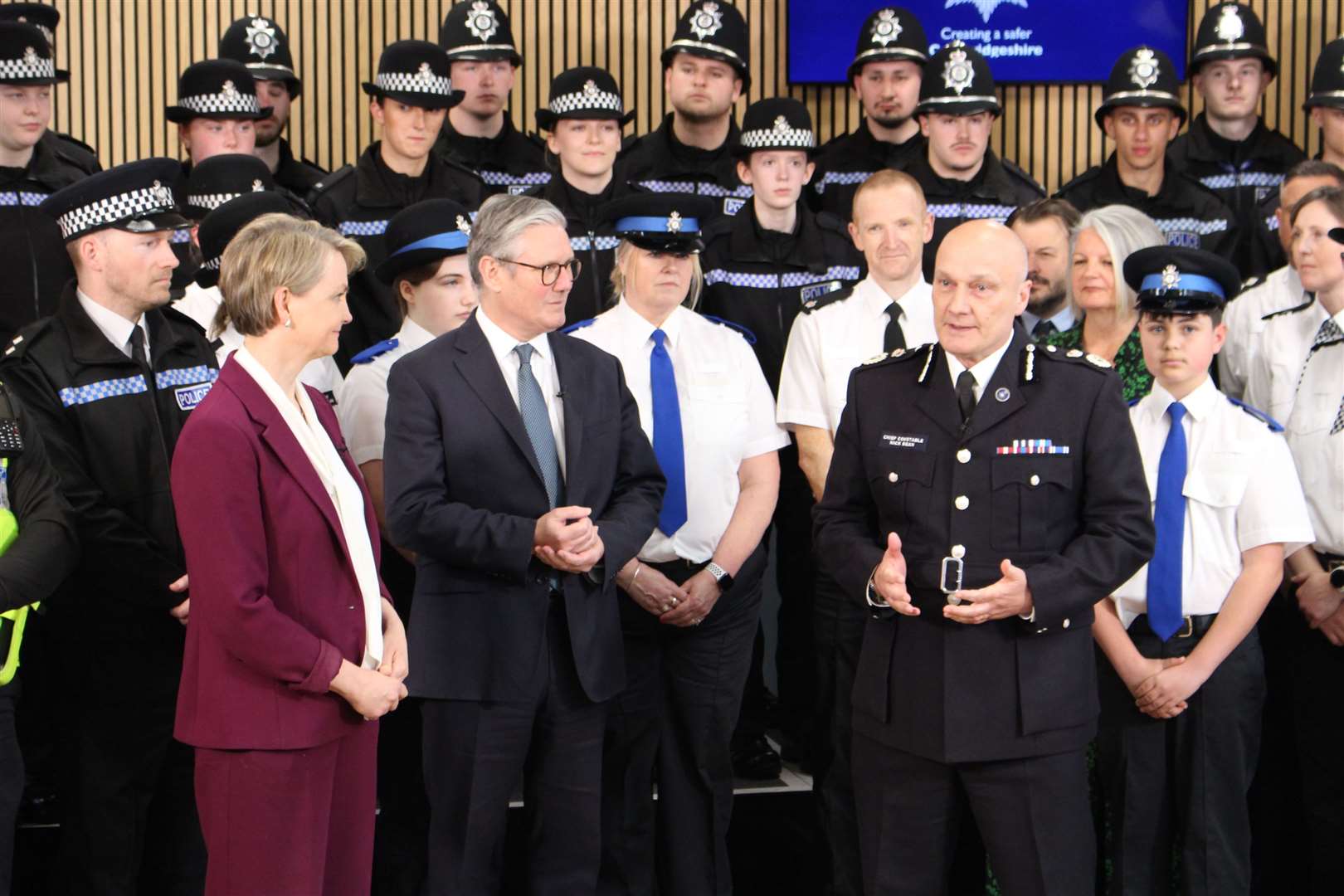 The press conference during the visit