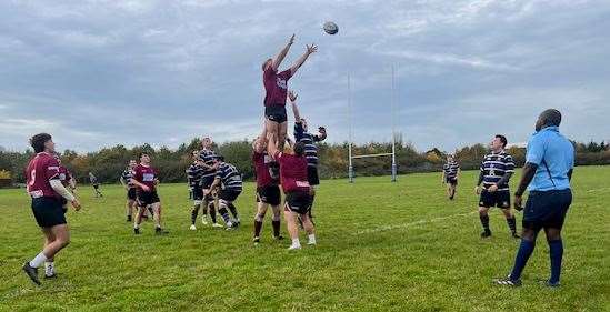 March Bears (purple) during their big win in St Ives