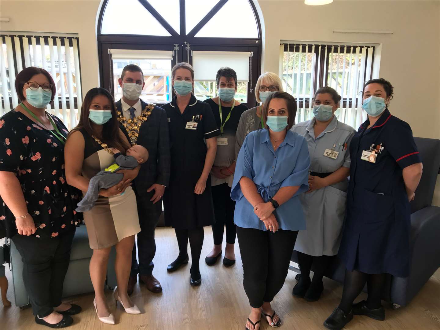 Wisbech Mayor Andrew Lynn and his Mayoress and wife Reema Pate Lynn have visited the Alan Hudson Day Treatment Centre to find out more about what it has off for patients. (51496064)