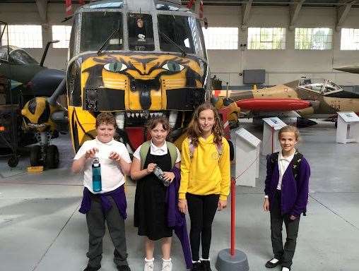 Pupils from Nene and Ramnoth School enjoyed their trip to Duxford Imperial War Museum.