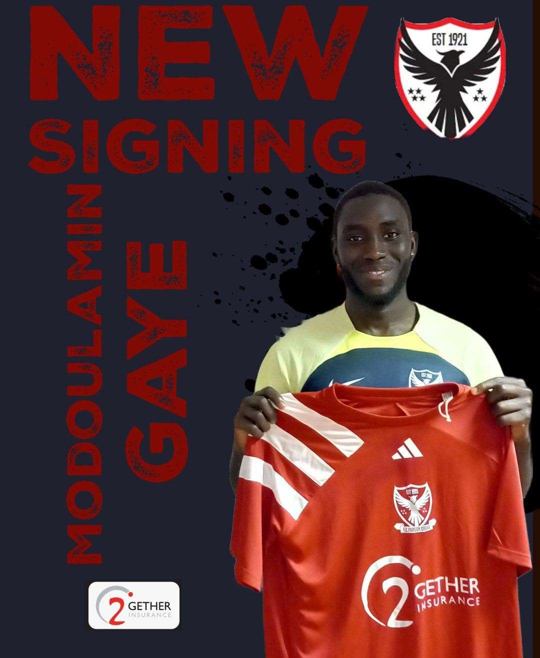 Midfielder Modoulamin Gaye