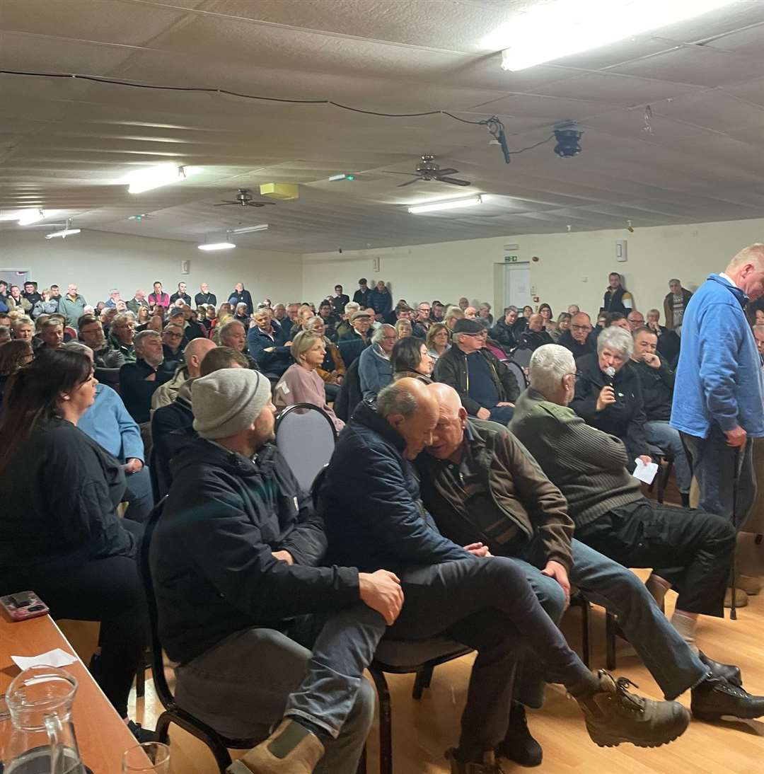 Manea Royal British Legion was packed with around 300 people