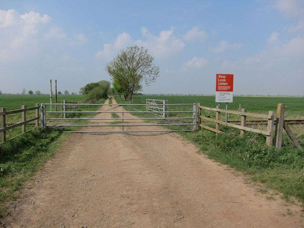 One of the many crossings include this farm track one. Photo: Hugh Venables/Geograph Project. (54784310)