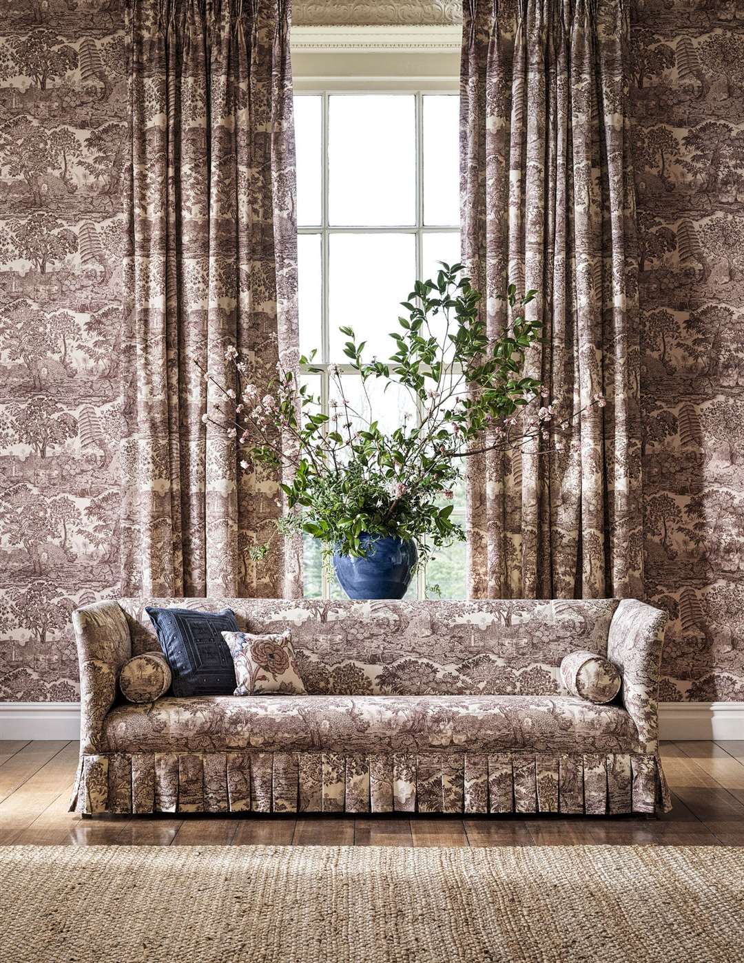 The Highgrove Toile pattern (Highgrove by Sanderson/Sanderson Group/PA)