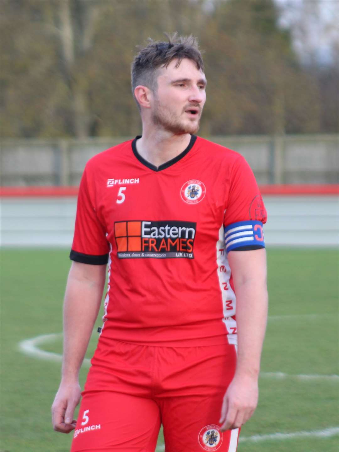 Wisbech Town captain Max Matless. Picture: Erin Larham