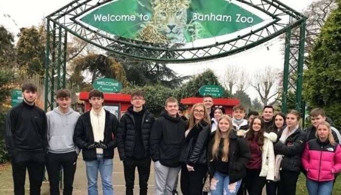 Students from Thomas Clarkson Academy visited Banham Zoo to learn more about marketing. (54193956)