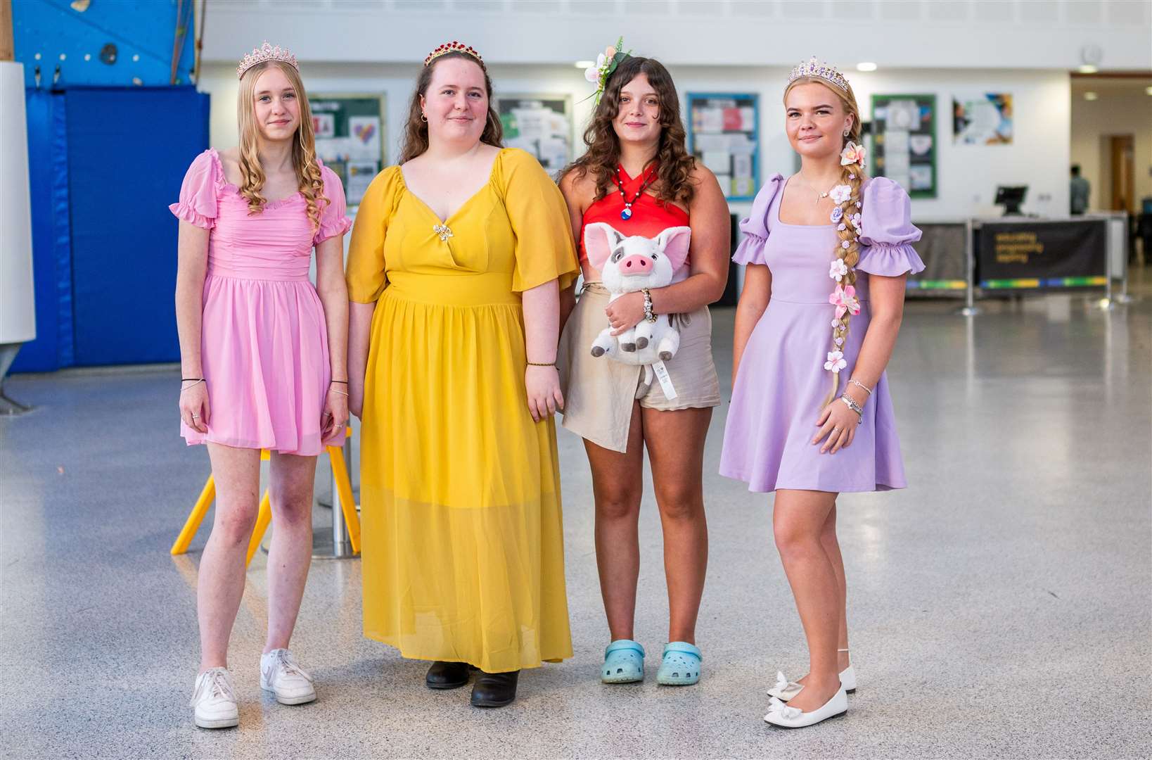 Some of the students in their fancy dress costumes. Photo: Barking Dog Media/Ian Burt.