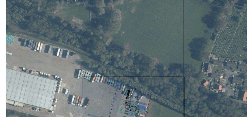 Asphalt mixing plant site plan, Sutton Bridge