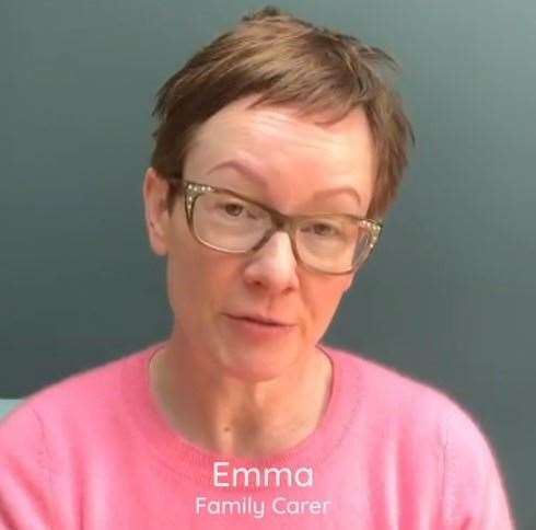 Emma talks about how the service has helped her on its website - she has been caring for a family member for ten years