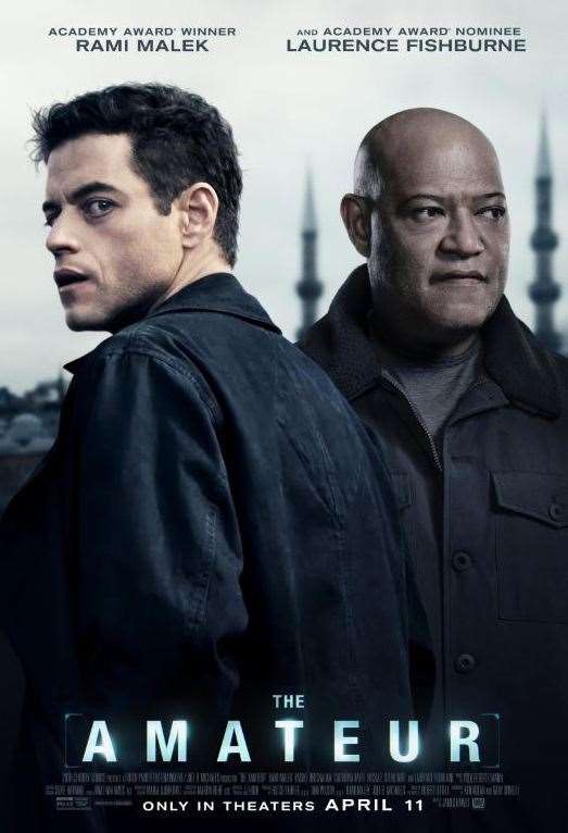 Rami Malek and Laurence Fishburne star in The Amateur