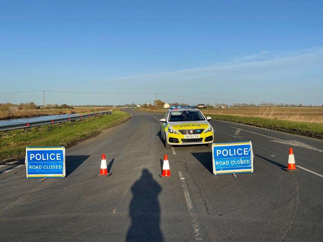 Sixteen Foot Bank closed following a serious accident. (53480346)
