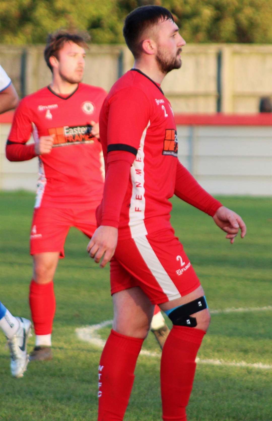 Joe Reed in action for Wisbech Town against Boston Town. Picture: Erin Larham