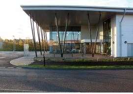 What the entrance will look like on the new training facility at Stainless Metalcraft. (43783910)