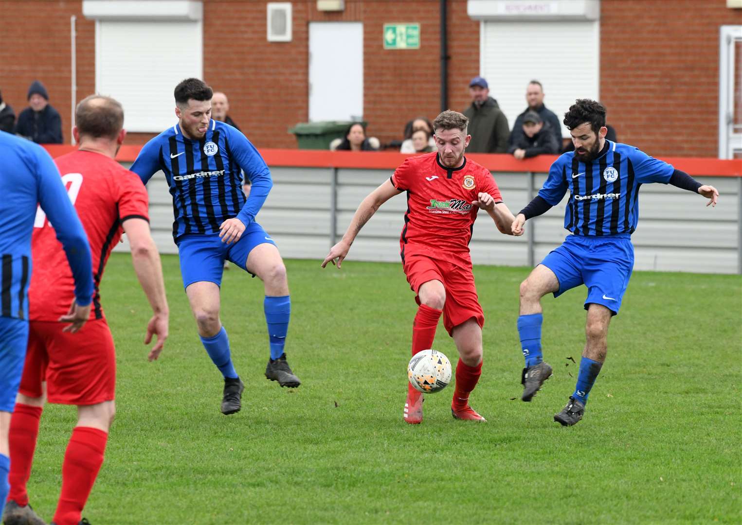 Action from Wisbech Town Reserves v Farcet United.