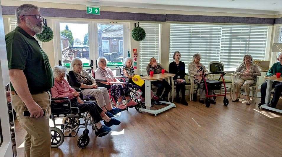The group enjoyed hearing about the projects future plans. Pictures: Hickathrift House