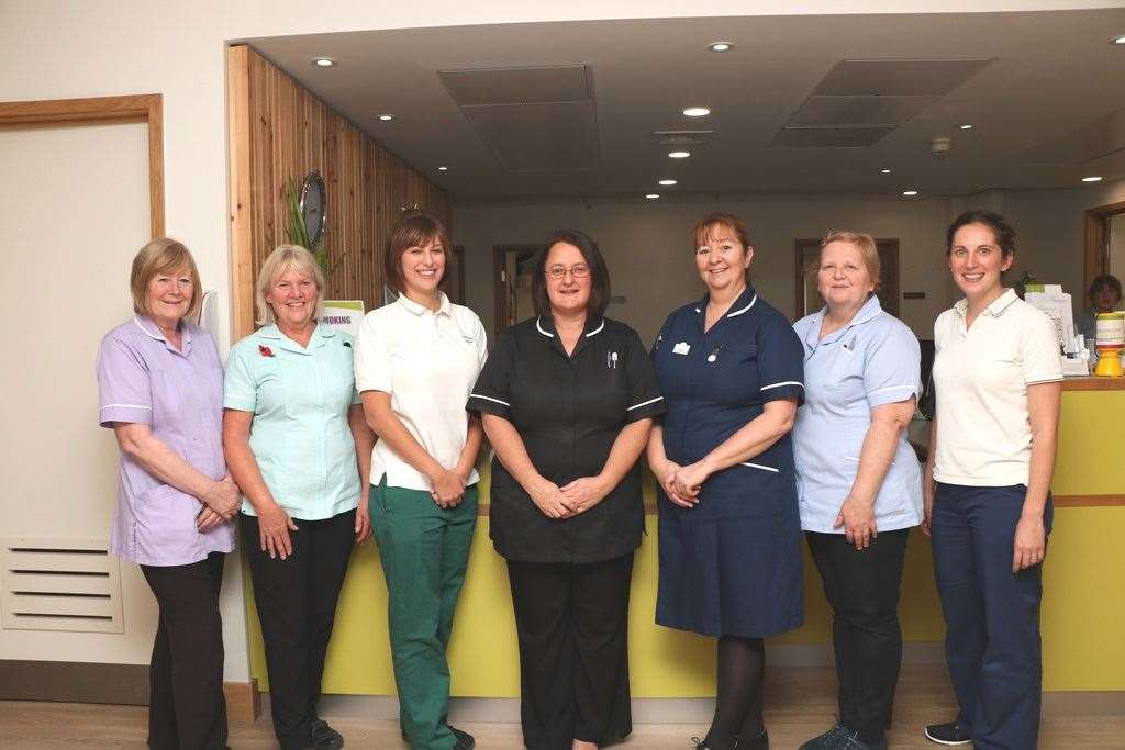 The Inpatient Unit team in uniform, before the outbreak of the pandemic. (33216738)