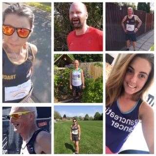 The seven THree Counties runners taking on the virtual London Marathon. (42447072)