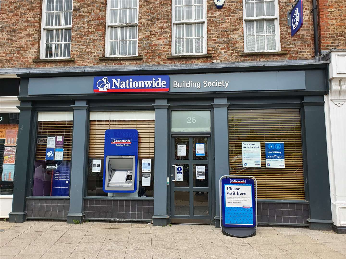 Nationwide cut its opening times at the start of the pandemic and it is no longer open on Saturdays, and closes at 3pm during the week. Photo: Anthony Mitchell.