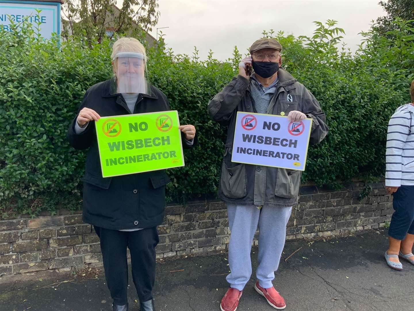 Protestors have been outside venues where MVV Environment Ltd have been holding their consultation exhibitions. Photo: Kim Taylor. (42530225)