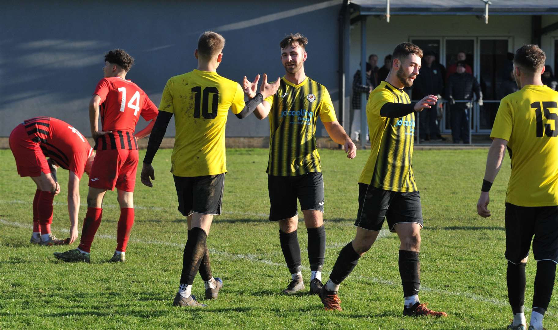 Holbeach United were 7-1 winners over FC Parson Drove on Boxing Day. Photo: Chris Lowndes (61553327)