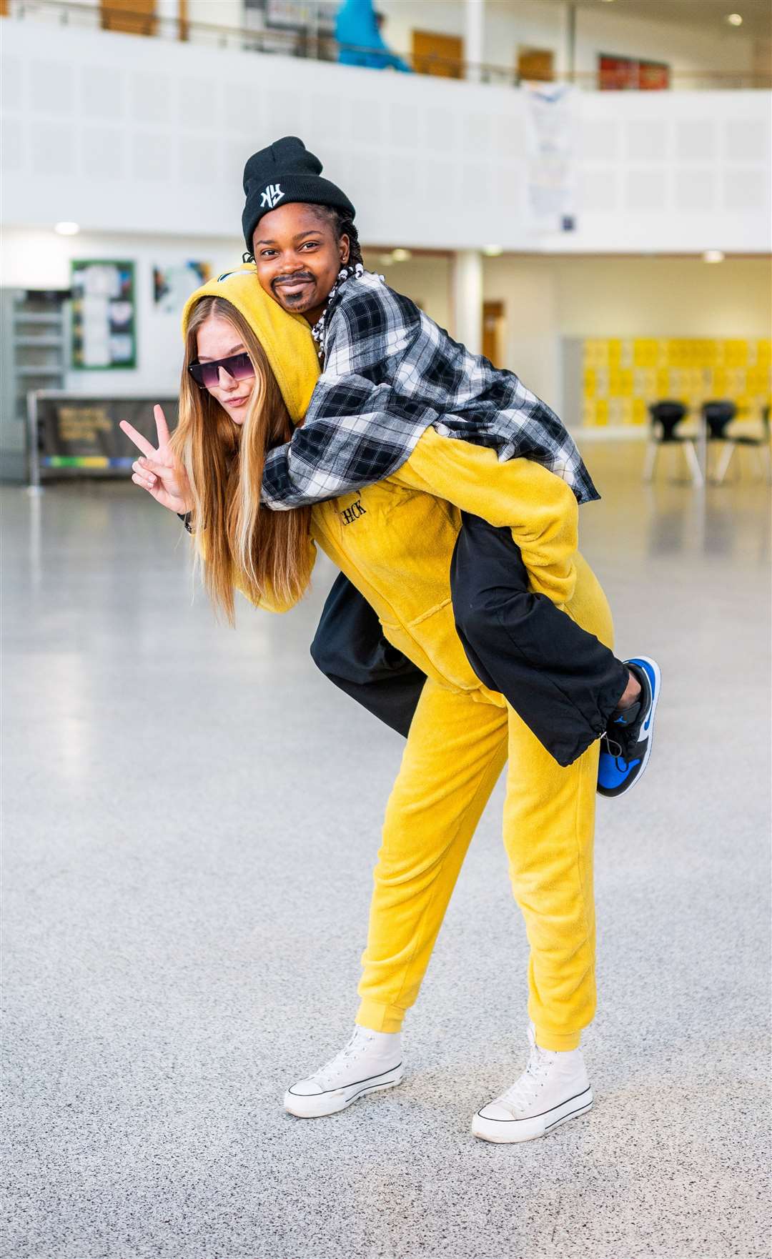 Sixth formers at TCA donned an array of costumes for Children in Need. Photo: Barking Dog Media/Ian Burt.