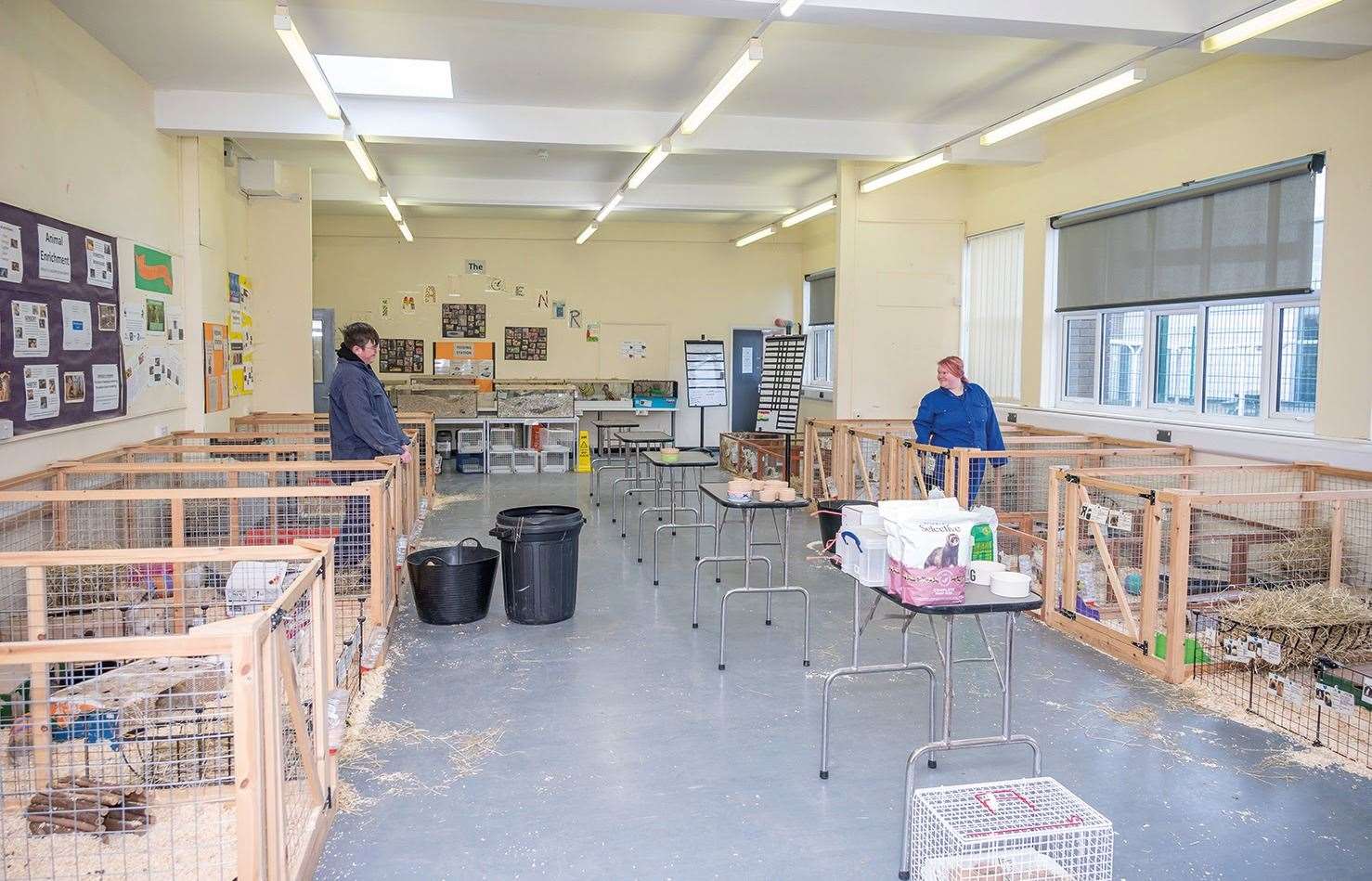 CWA Wisbech Campus animal facilities and animal care students