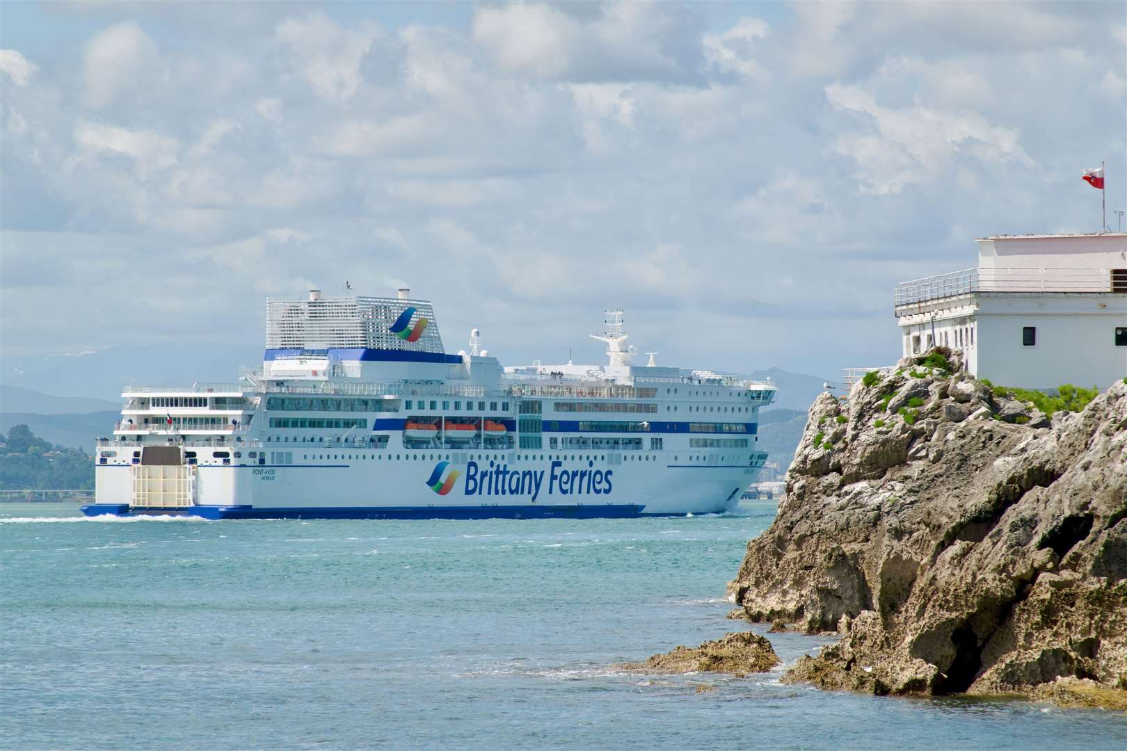 Brittany Ferries’ ship Pont-Aven arriving at the port of Santander (Alamy/PA)
