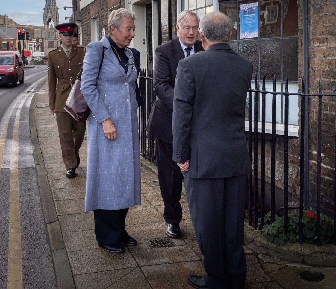 M Knight meeting HRH with the Lord Lt