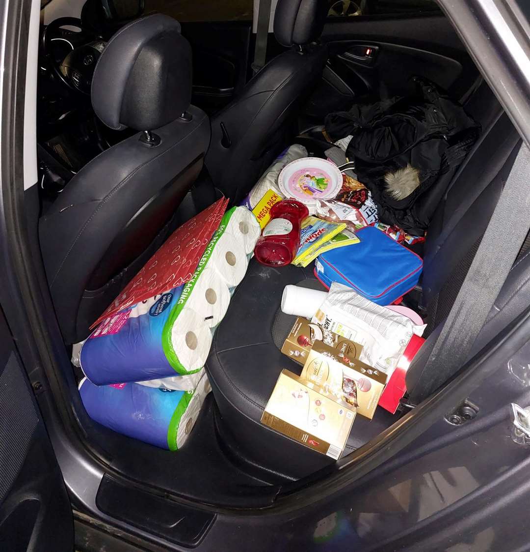 Some of the goods stolen by Mitica Baiaram who targeted Fenland stores