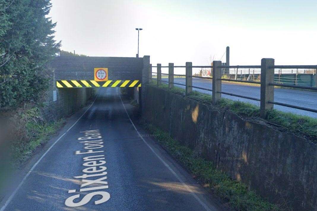 Stonea railway bridge on the Sixteen Foot Bank. Picture: Google Maps