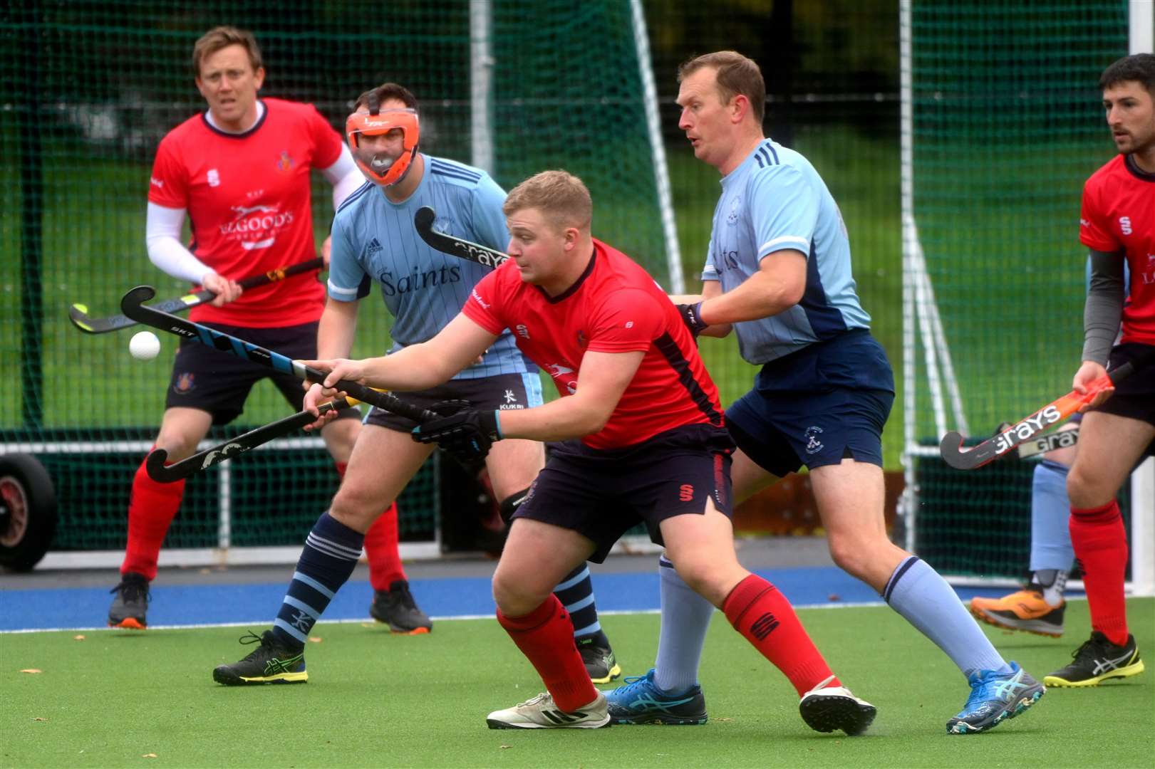 Wisbech Town v St Neots hockey action