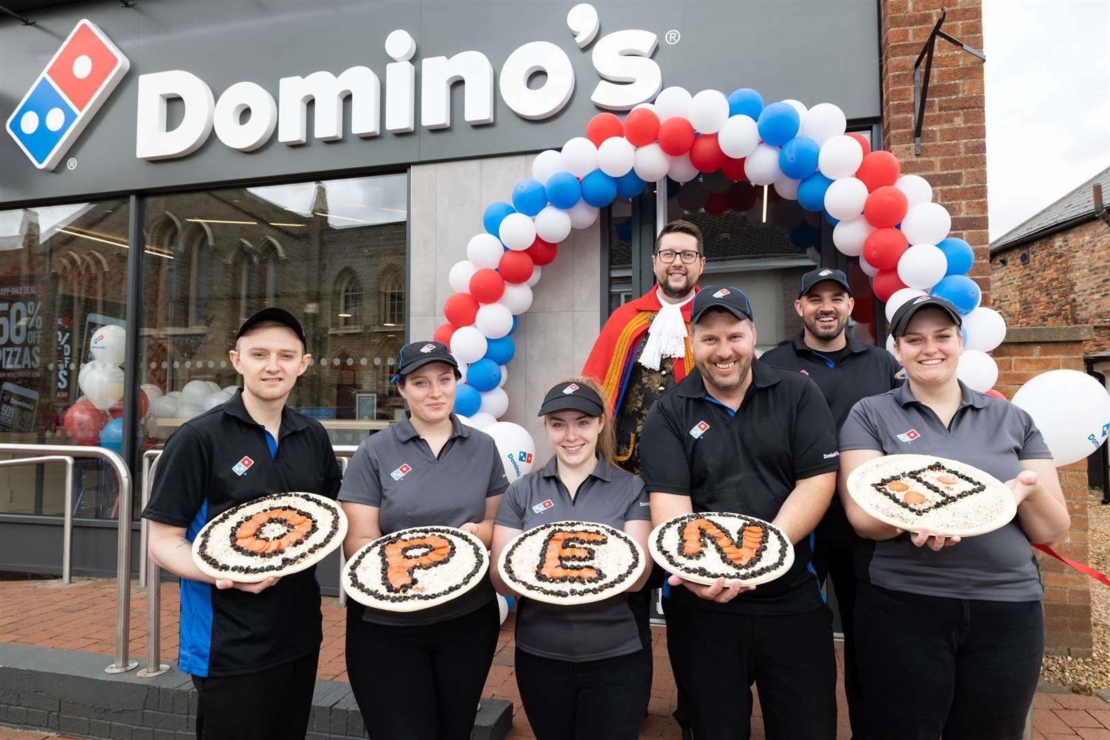 The Long Sutton team celebrate the grand opening