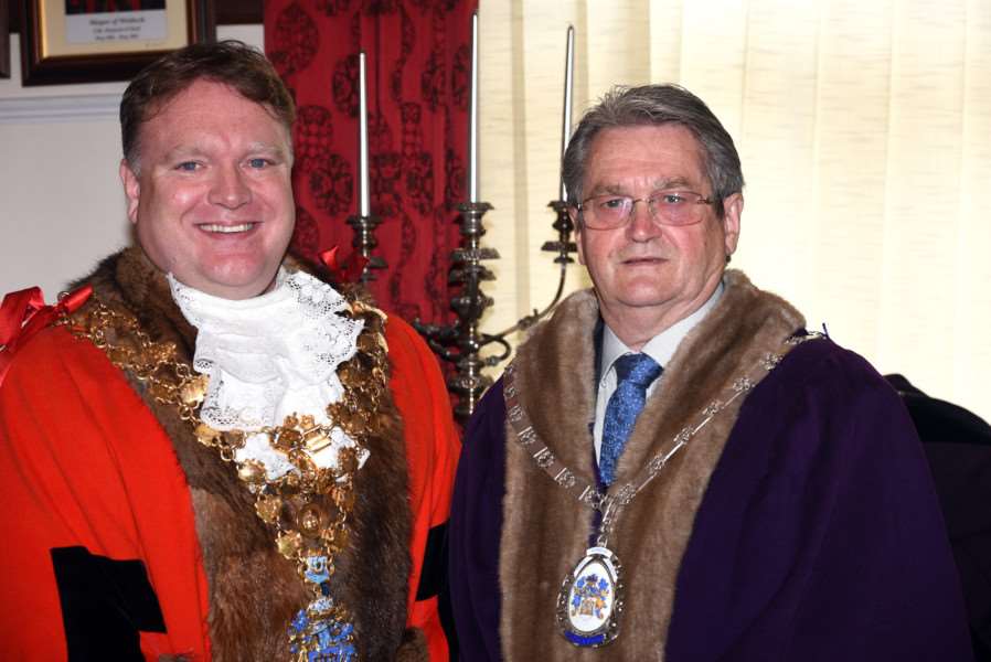 Wisbech Mayor Making'New Wisbech Mayor Steve Tierney and Deputy Mayor Peter Human