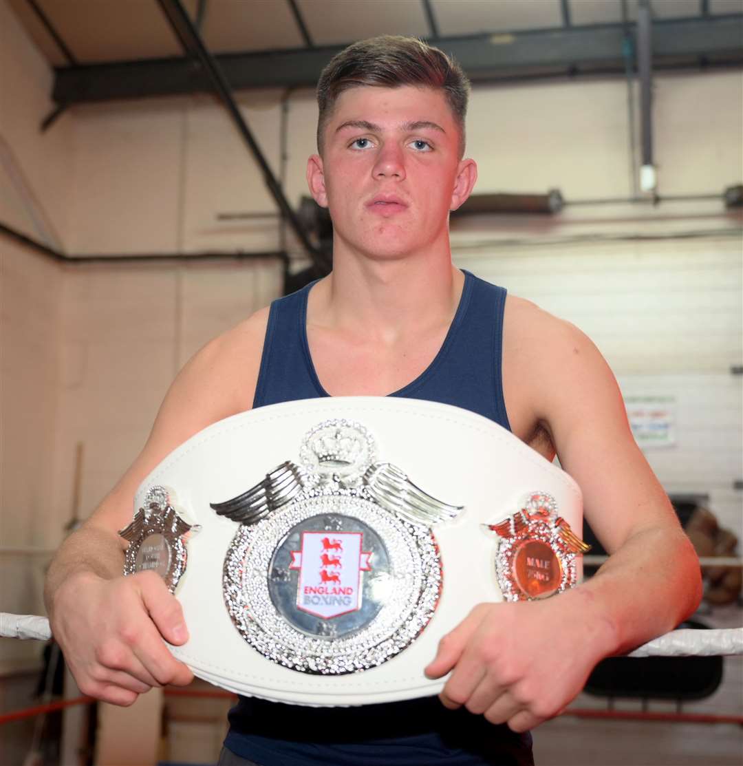 Harley Burrows, under 75kg England Boxing Youth champion