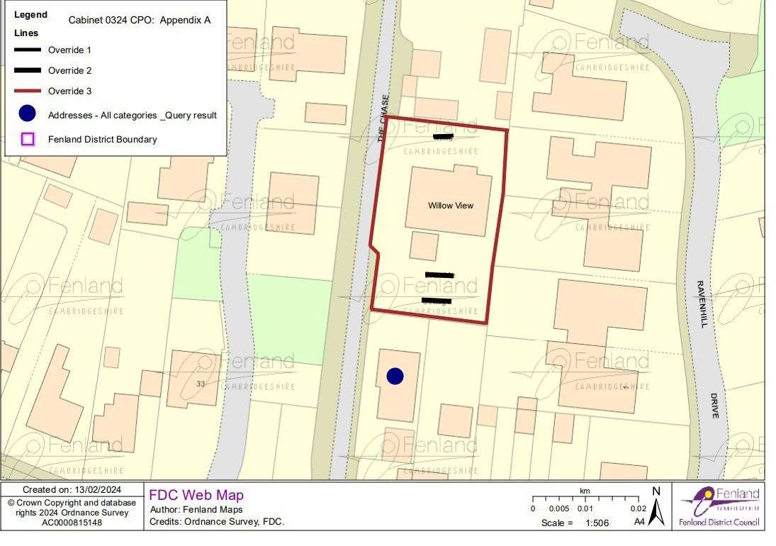 Willow View, which was previously known as Holly Cottage sits on a good-sized plot in The Chase, March. Picture: Fenland District Council