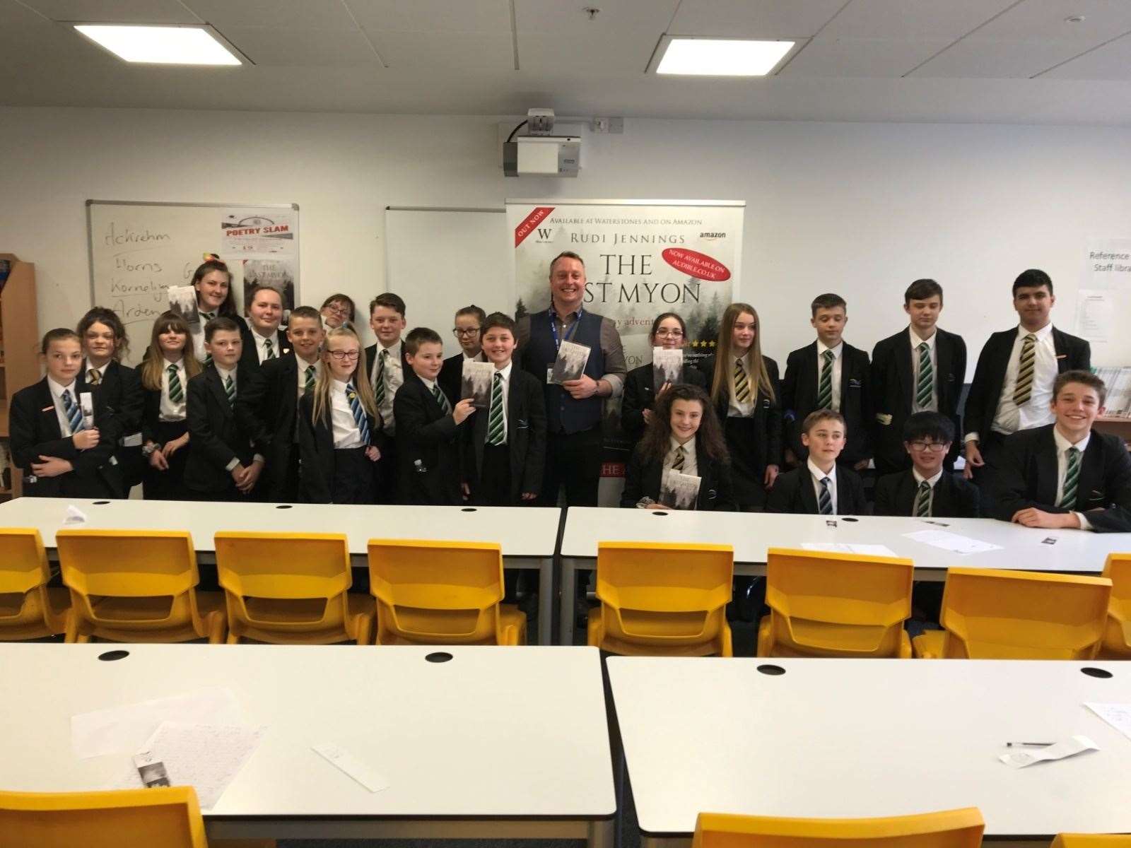 Author Rudi Jennings visited the Thomas Clarkson Academy before school closed over the coronavirus outbreak. (32609458)