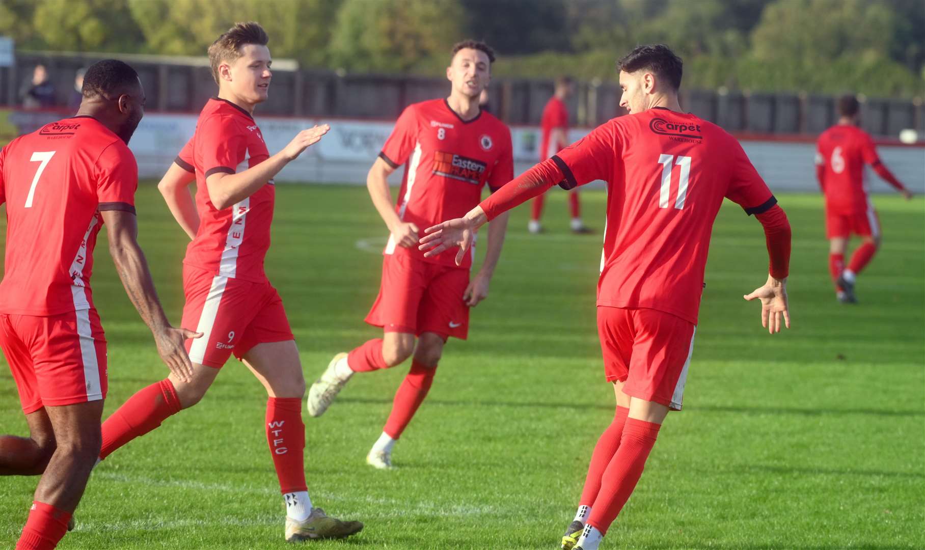 Wisbech v Tividale first round of the FA Vase Amir Ward scoring 1-1
