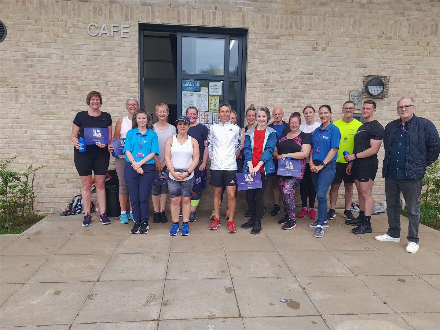 Couch to 5k 'graduates' in Wisbech with, on far right, Fenland District Council portfolio holder for leisure Cllr Alex Miscandlon.