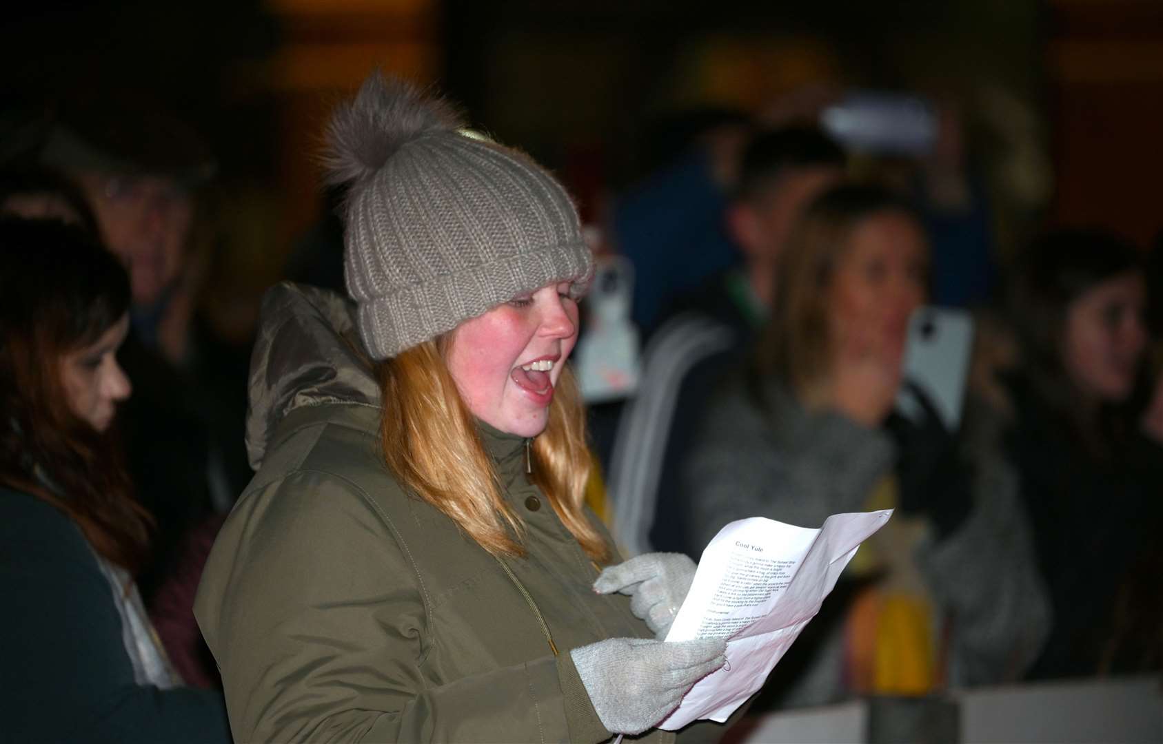 March Christmas lights switch on