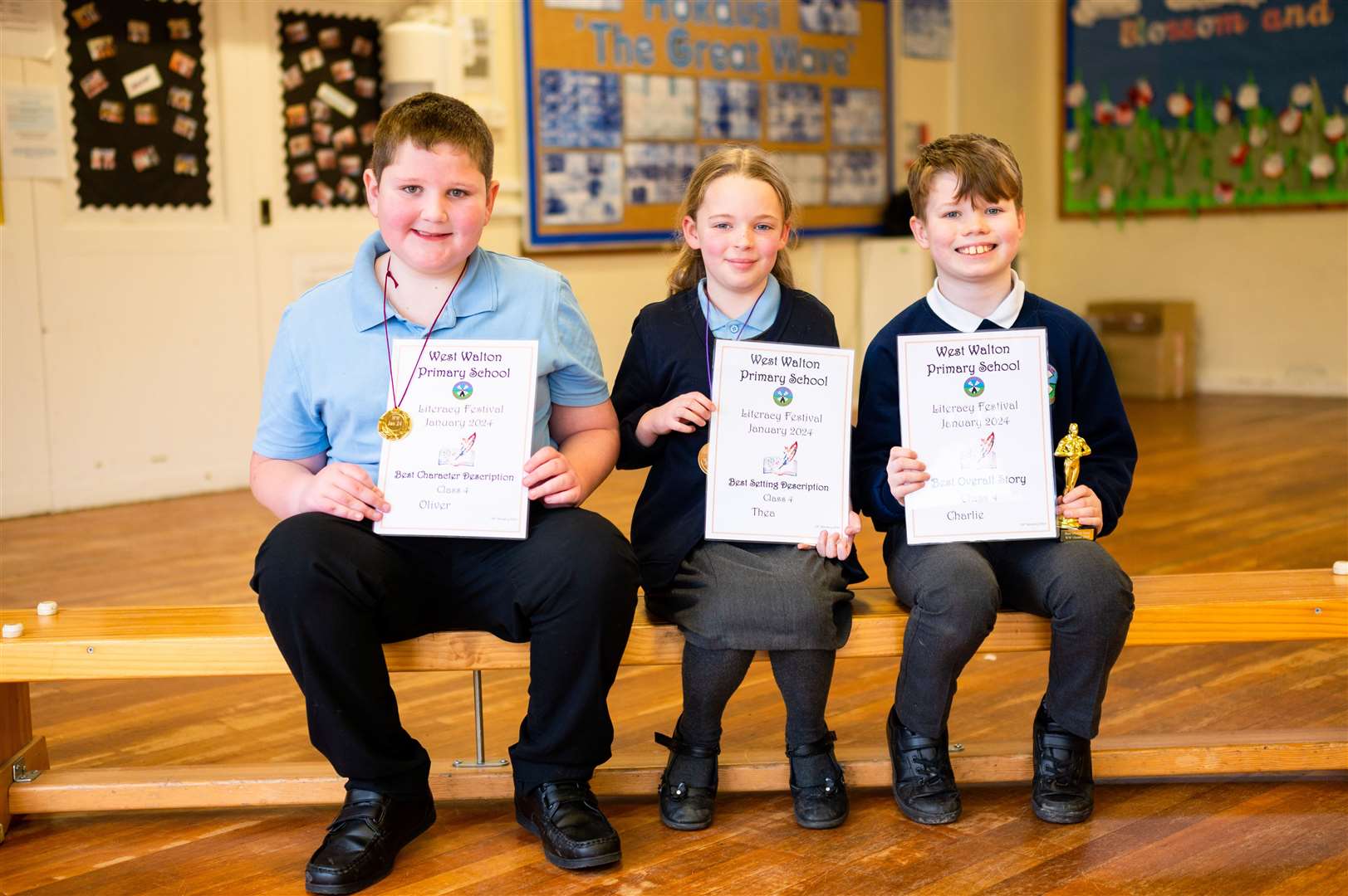 Class Four winners are all smiles.