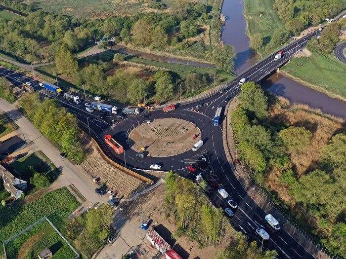 Guyhirn roundabout has been officially opened and given a new name. (56649394)