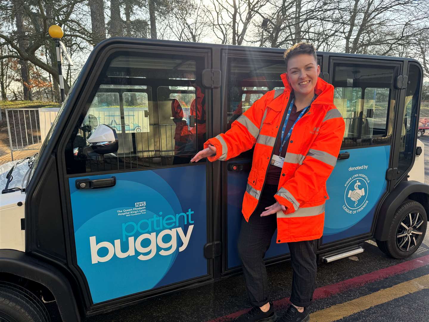 Sarah Harvey was treated at the QEH in King's Lynn after being diagnosed with breast cancer in 2022 - now she is a volunteer at the hospital